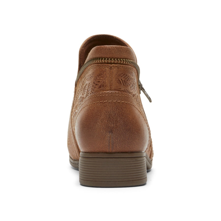 Rockport Crosbie Bootie Tan For Kvinner