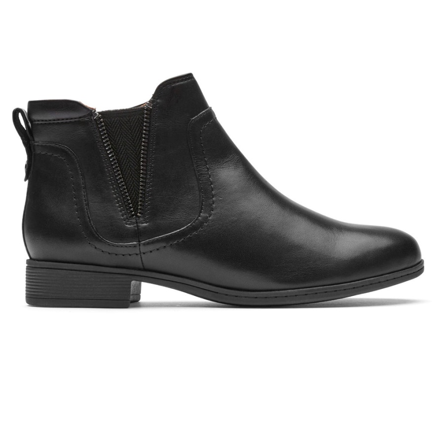 Rockport Crosbie Gore Bootie For Kvinner Svart