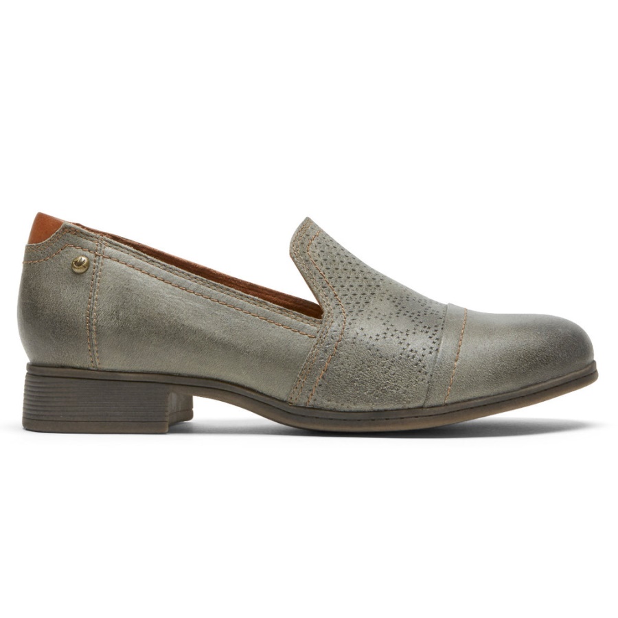 Rockport Kvinners Crosbie Slip-on Grå Grønn