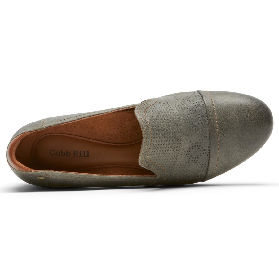 Rockport Kvinners Crosbie Slip-on Grå Grønn