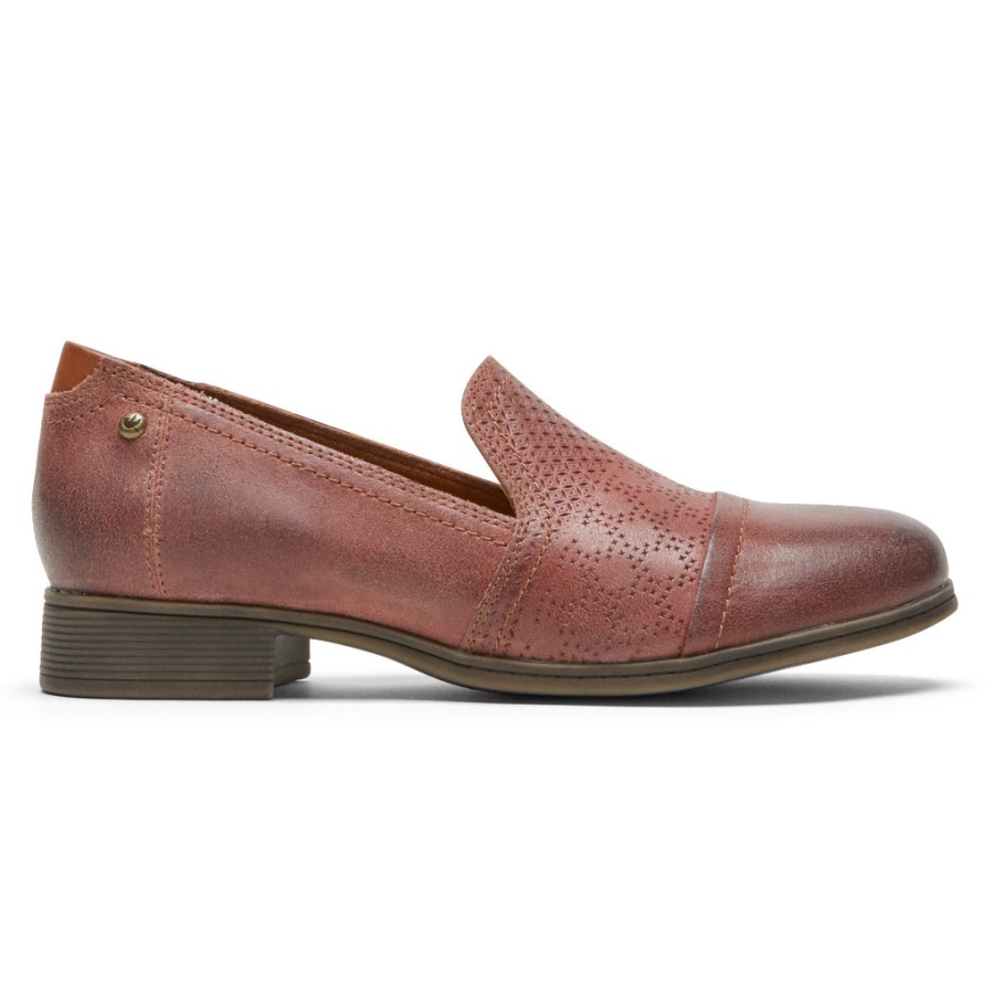Rockport Dame Crosbie Slip-on Rød