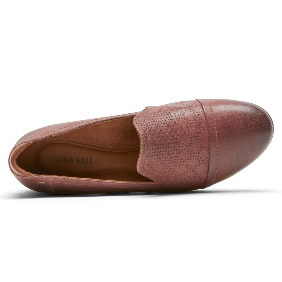 Rockport Dame Crosbie Slip-on Rød