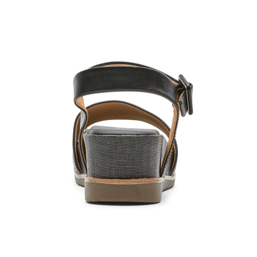 Rockport Dame Delanie Sandal Svart