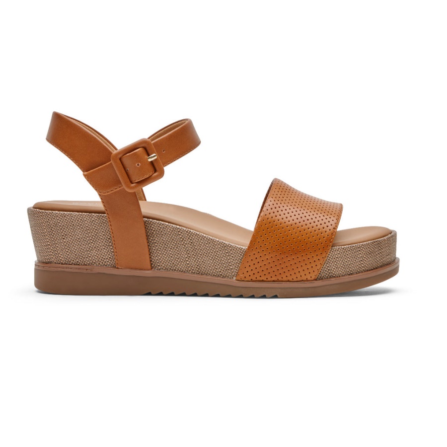 Rockport Dame Delanie Sandal Honning