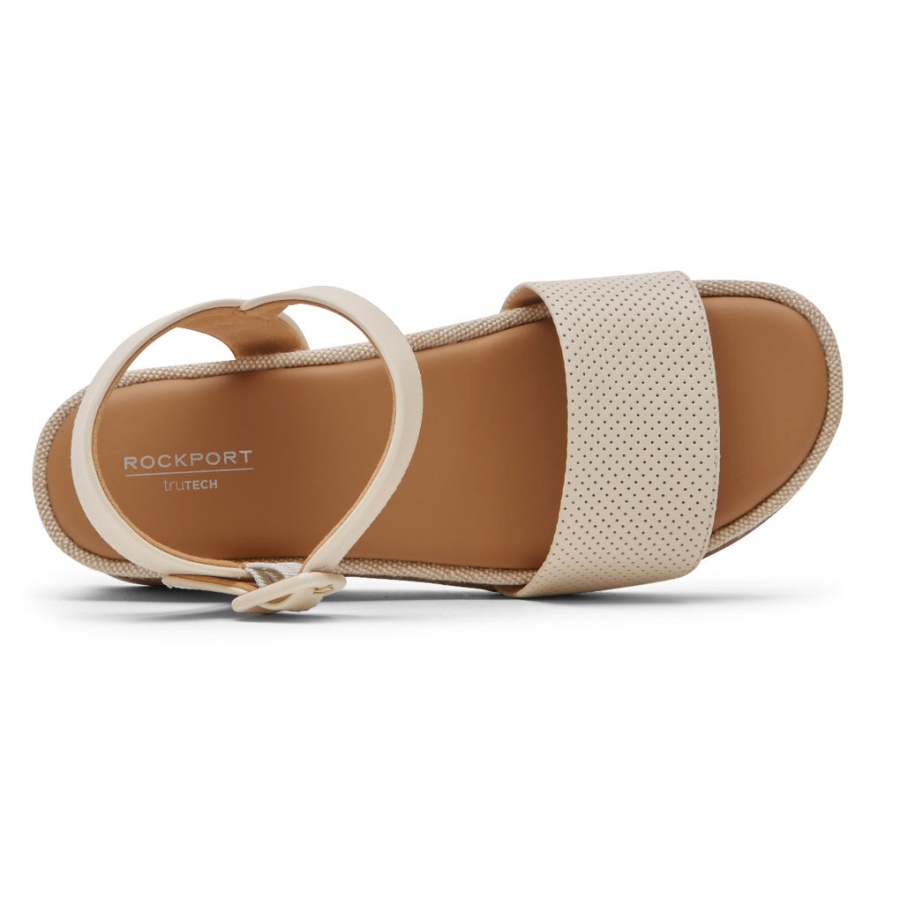 Rockport Dame Delanie Sandal Vanilje