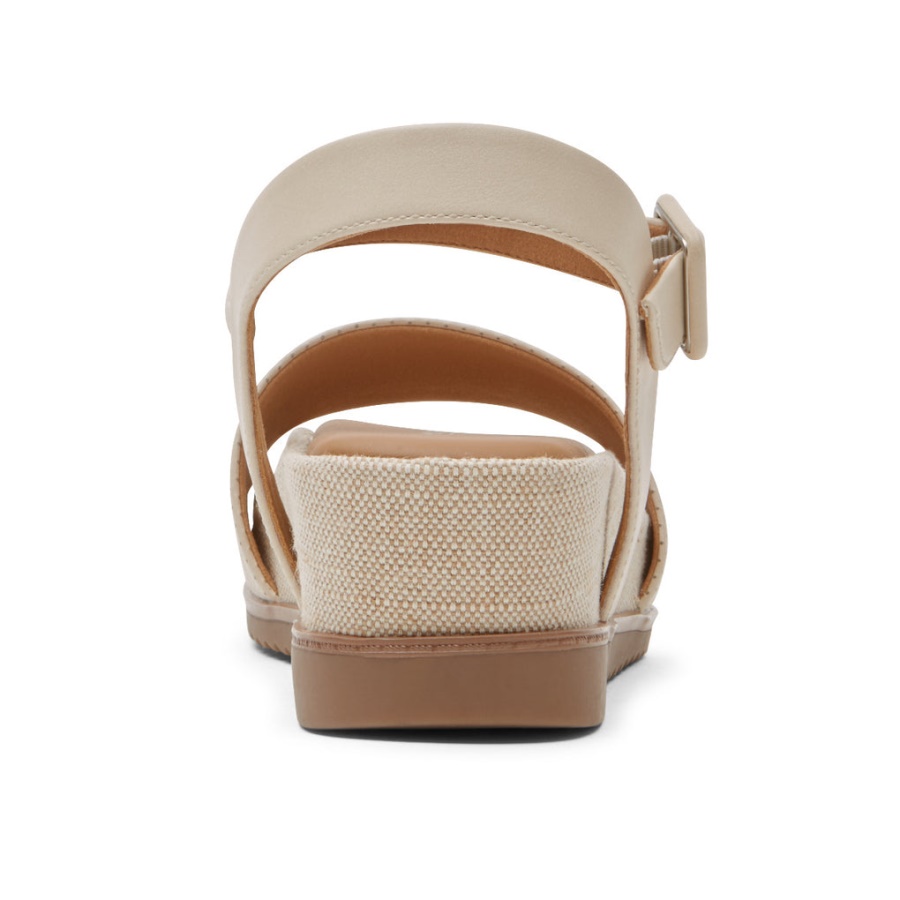 Rockport Dame Delanie Sandal Vanilje