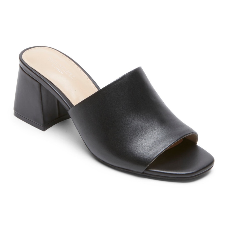 Rockport Kvinners Farrah Slide Sandal Svart