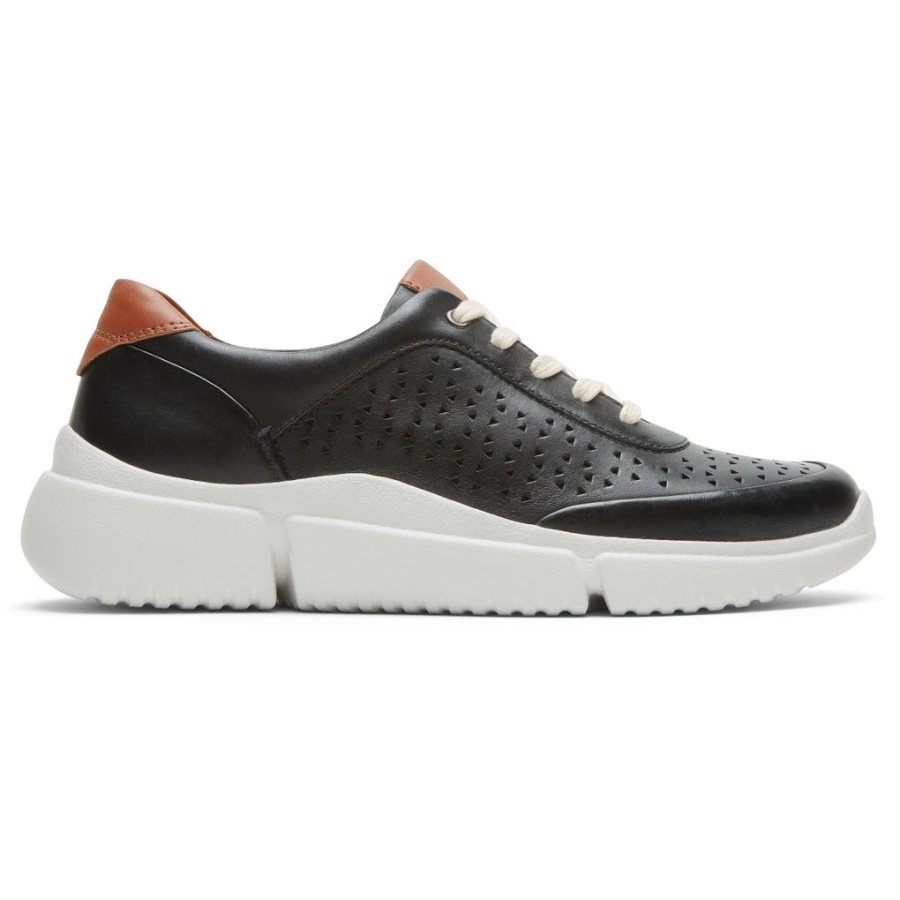 Rockport Kvinners Juna Perforert Sneaker Svart