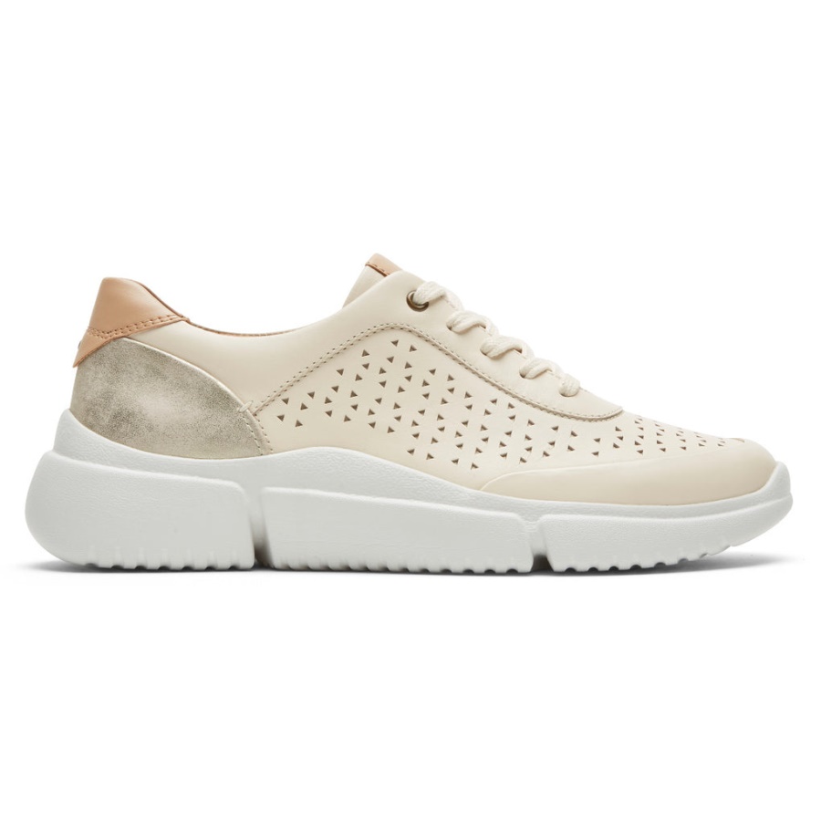 Rockport Kvinners Juna Perforert Sneaker Vanilje