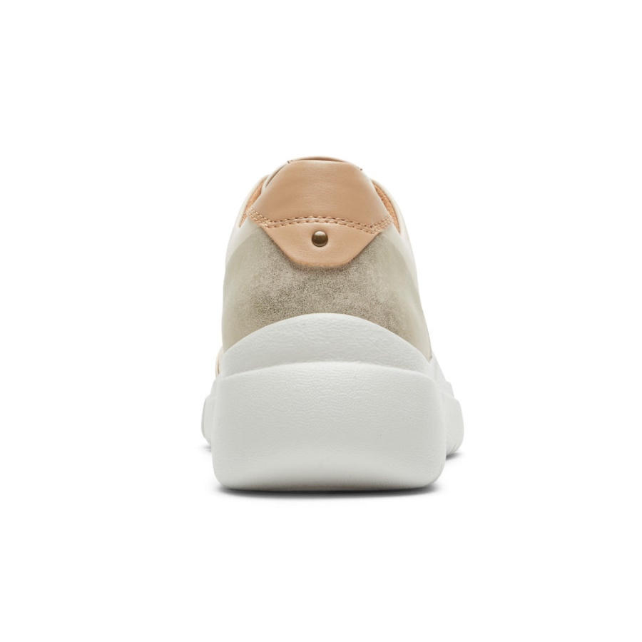 Rockport Kvinners Juna Perforert Sneaker Vanilje