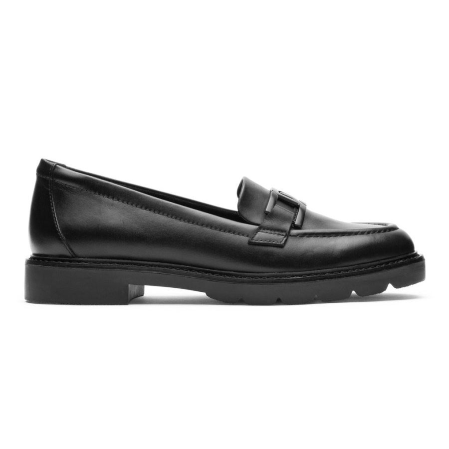Rockport Dame Kacey Chain Loafer Svart