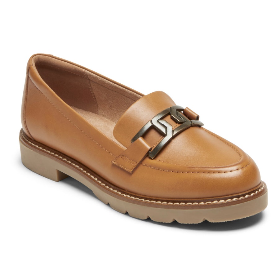 Rockport Dame Kacey Chain Loafer Honning