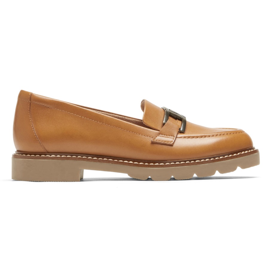 Rockport Dame Kacey Chain Loafer Honning