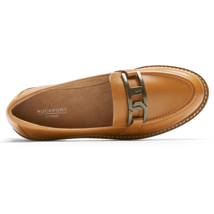 Rockport Dame Kacey Chain Loafer Honning
