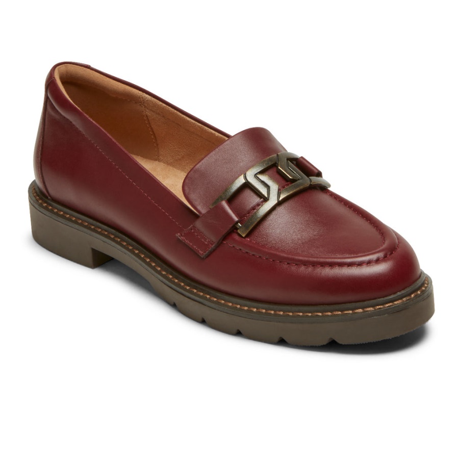 Rockport Dame Kacey Chain Loafer Tawny Port