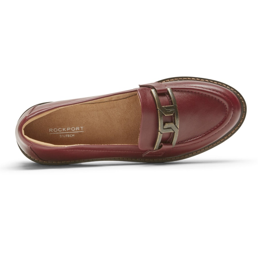 Rockport Dame Kacey Chain Loafer Tawny Port