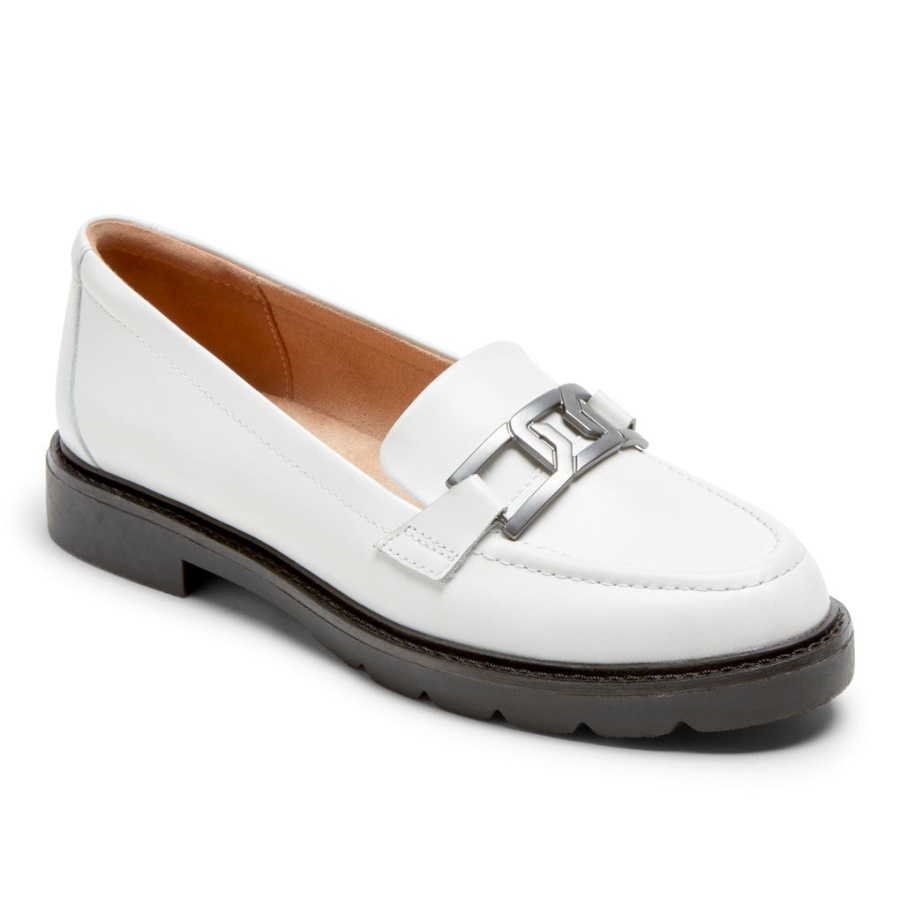 Rockport Dame Kacey Chain Loafer Hvit