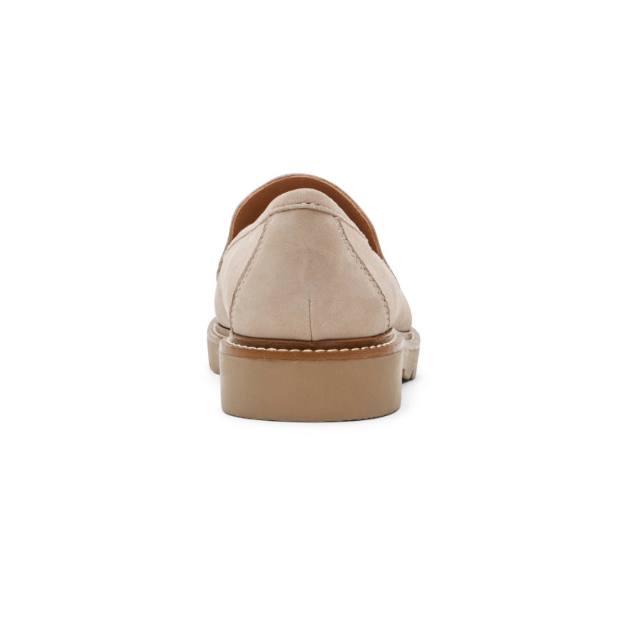 Rockport Dame Kacey Penny Loafer Taupe Nubuck