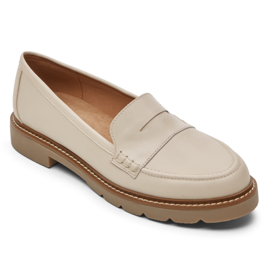 Rockport Dame Kacey Penny Loafer Vanilje