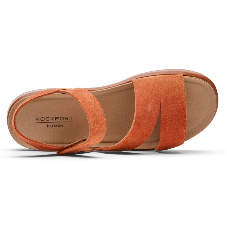 Rockport Dame Kells Bay 3-stropper Sandal Picante