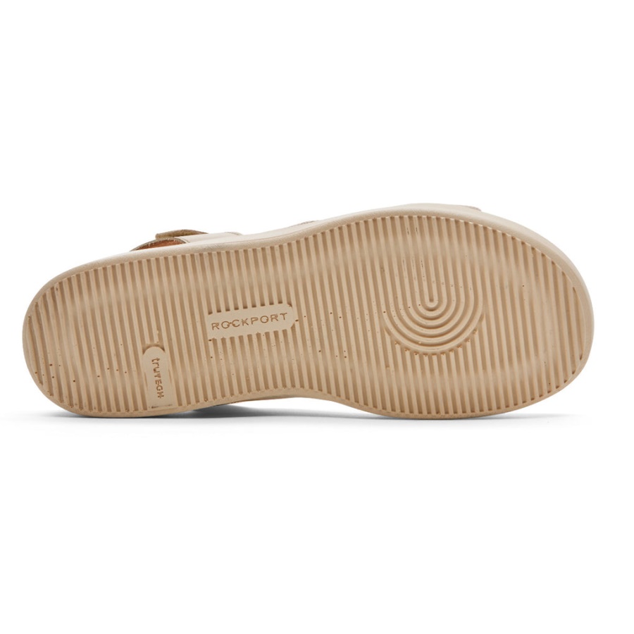 Rockport Kvinners Kells Bay 3-stropper Sandal Vanilje