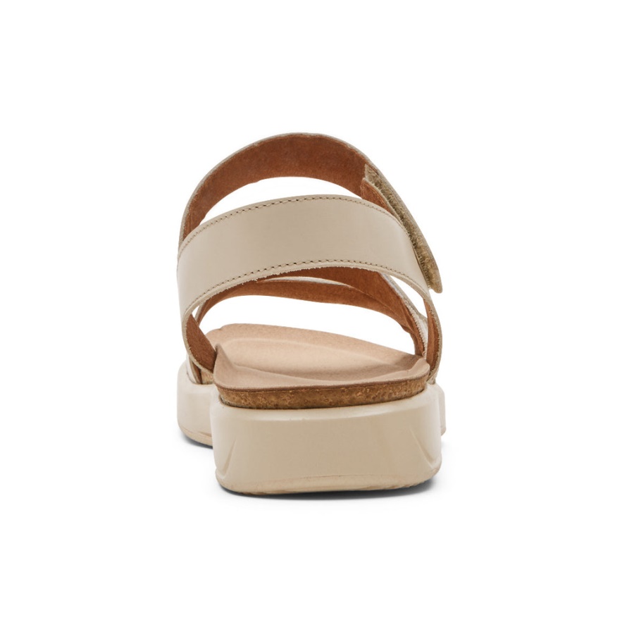Rockport Kvinners Kells Bay 3-stropper Sandal Vanilje