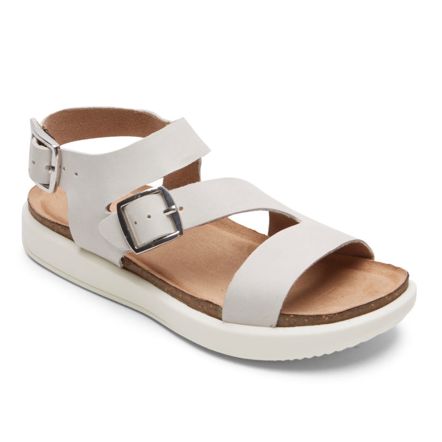 Rockport Dame Kells Bay Asymmetrisk Sandal Lys Grå