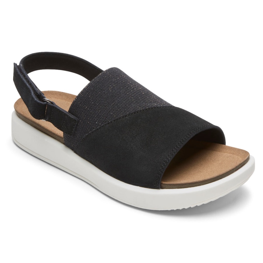 Rockport Dame Kyra Slingback Sandal Svart