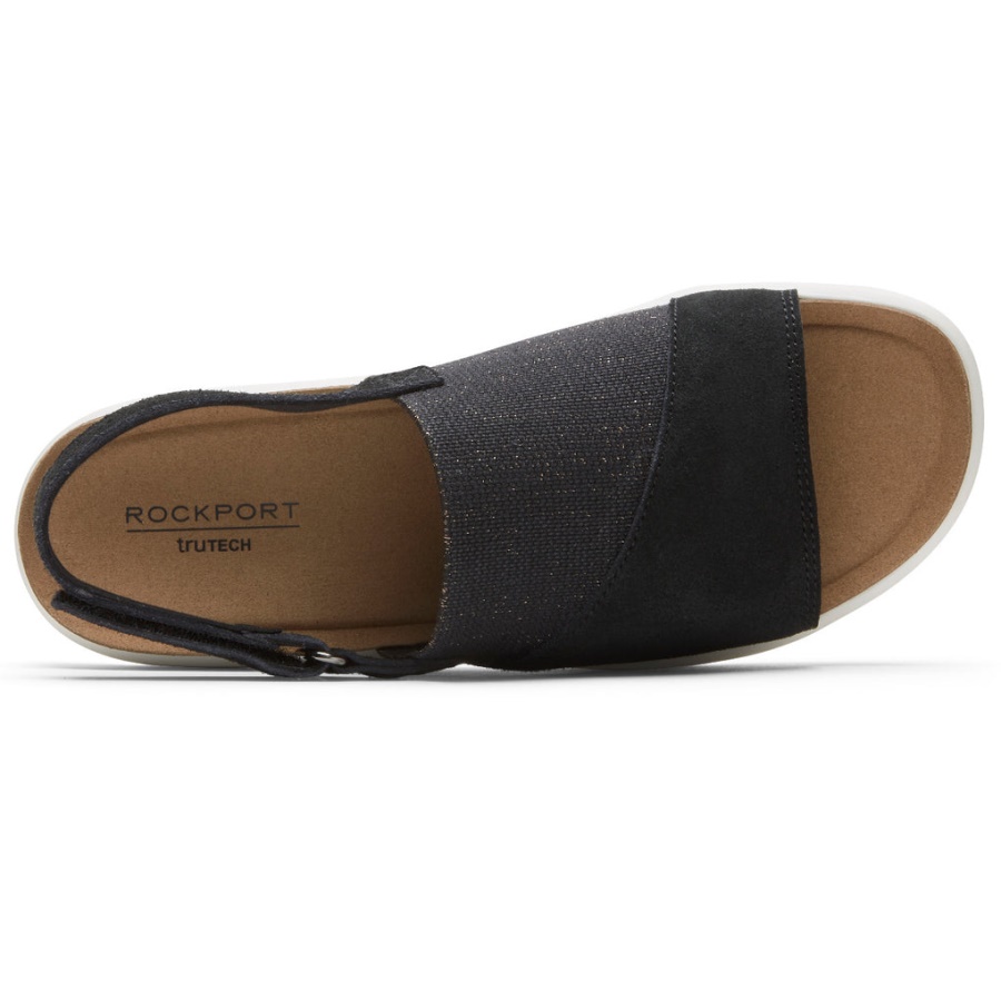 Rockport Dame Kyra Slingback Sandal Svart