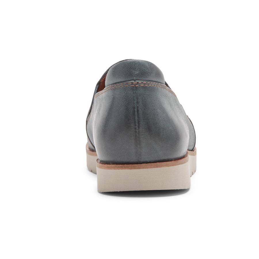 Rockport Kvinners Laci Twin-gore Slip-on Blågrønt Skinn