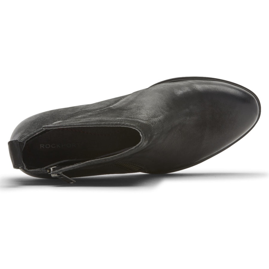 Rockport Dame Maddie Ankel Glidelås Støvel Svart