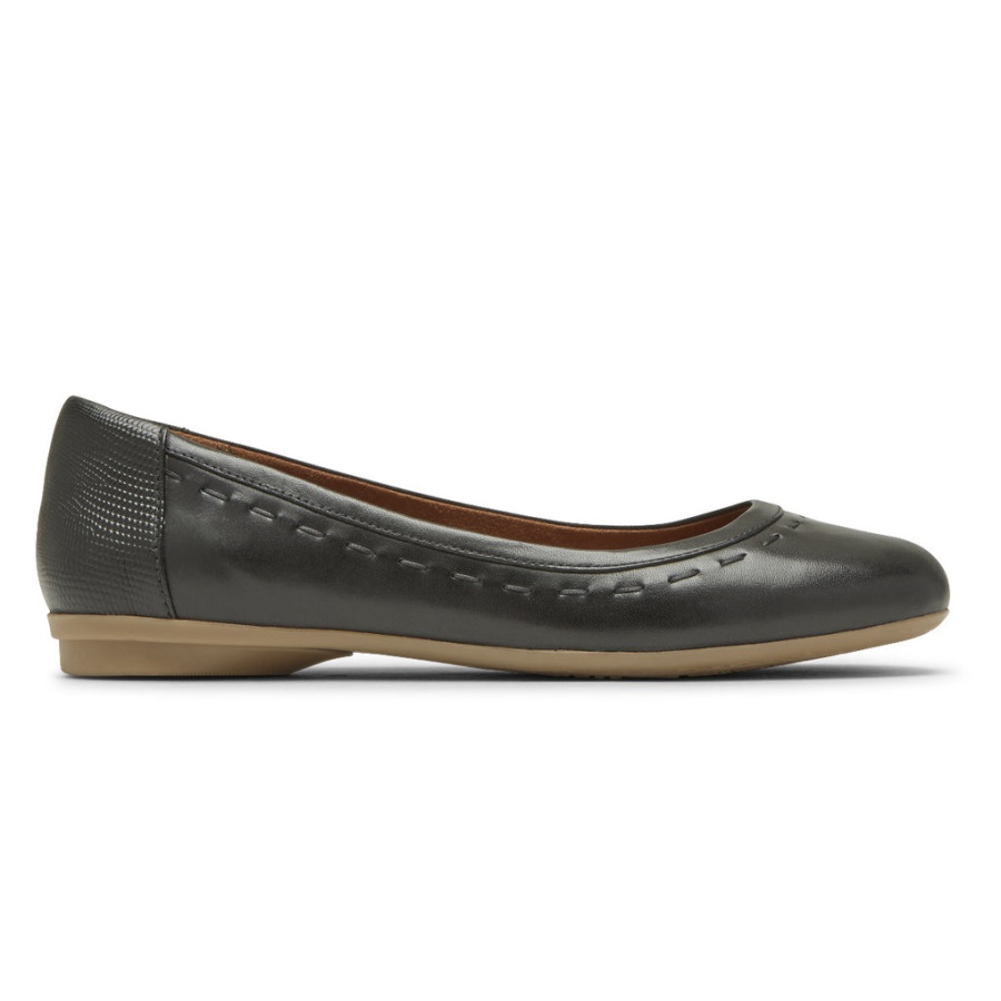 Rockport Dame Maiika Ballett Flat Svart