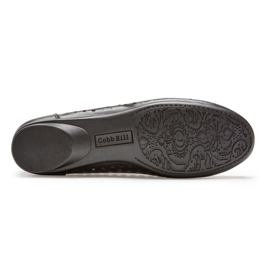 Rockport Dame Maiika Vevd Slip-on Svart Skinn