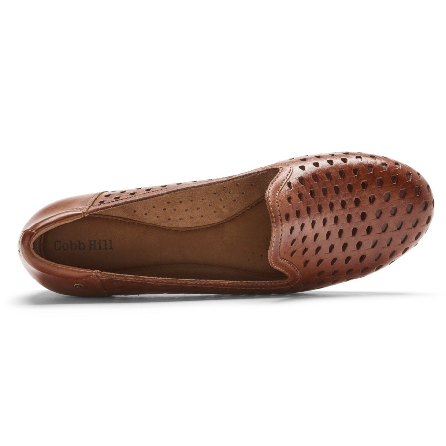 Rockport Dame Maiika Vevd Slip-on Tan Skinn