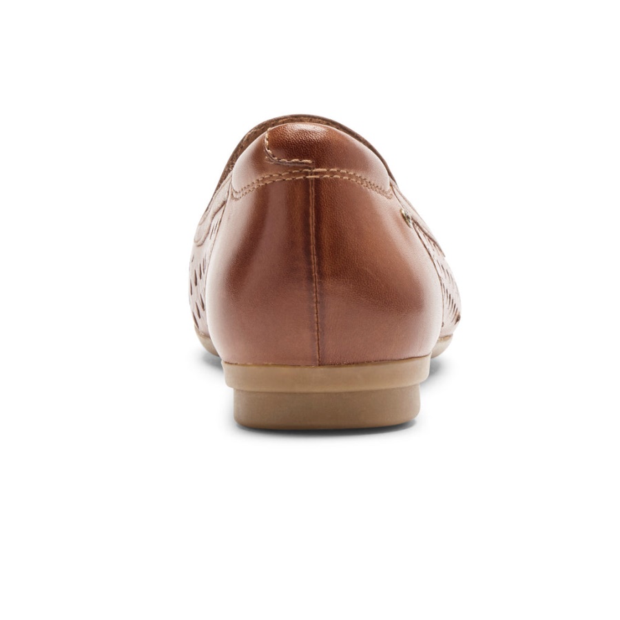 Rockport Dame Maiika Vevd Slip-on Tan Skinn