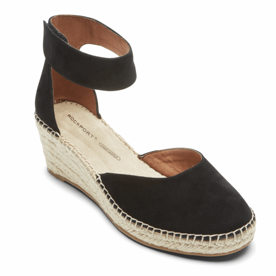 Rockport Kvinners Marah Ankelstropp Kile Sandal Svart