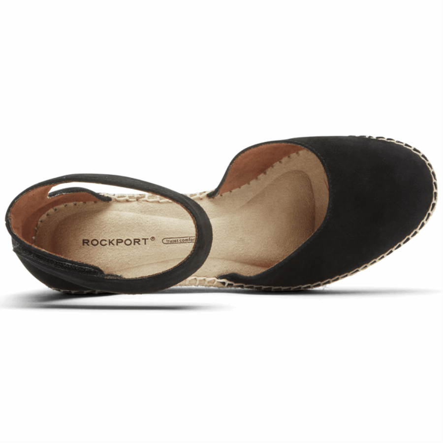 Rockport Kvinners Marah Ankelstropp Kile Sandal Svart