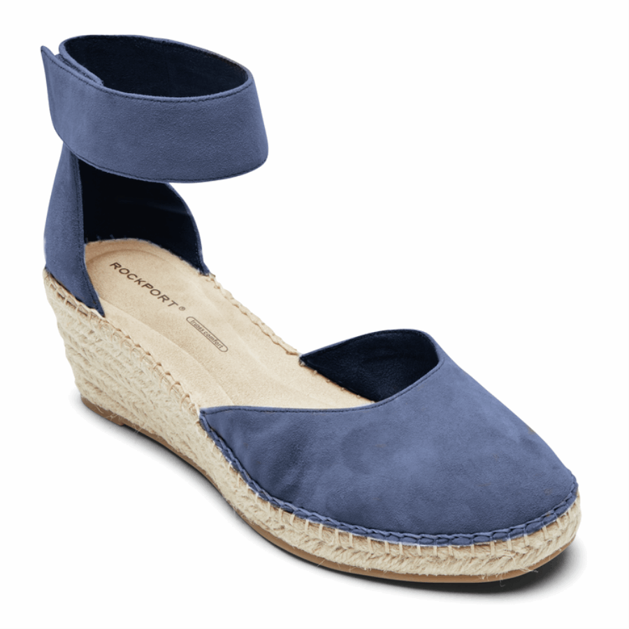 Rockport Kvinners Marah Ankelstropp Kile Sandal Denim