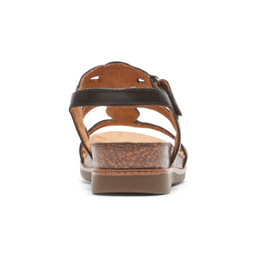 Rockport Kvinner Kan Beaded Sandal Svart