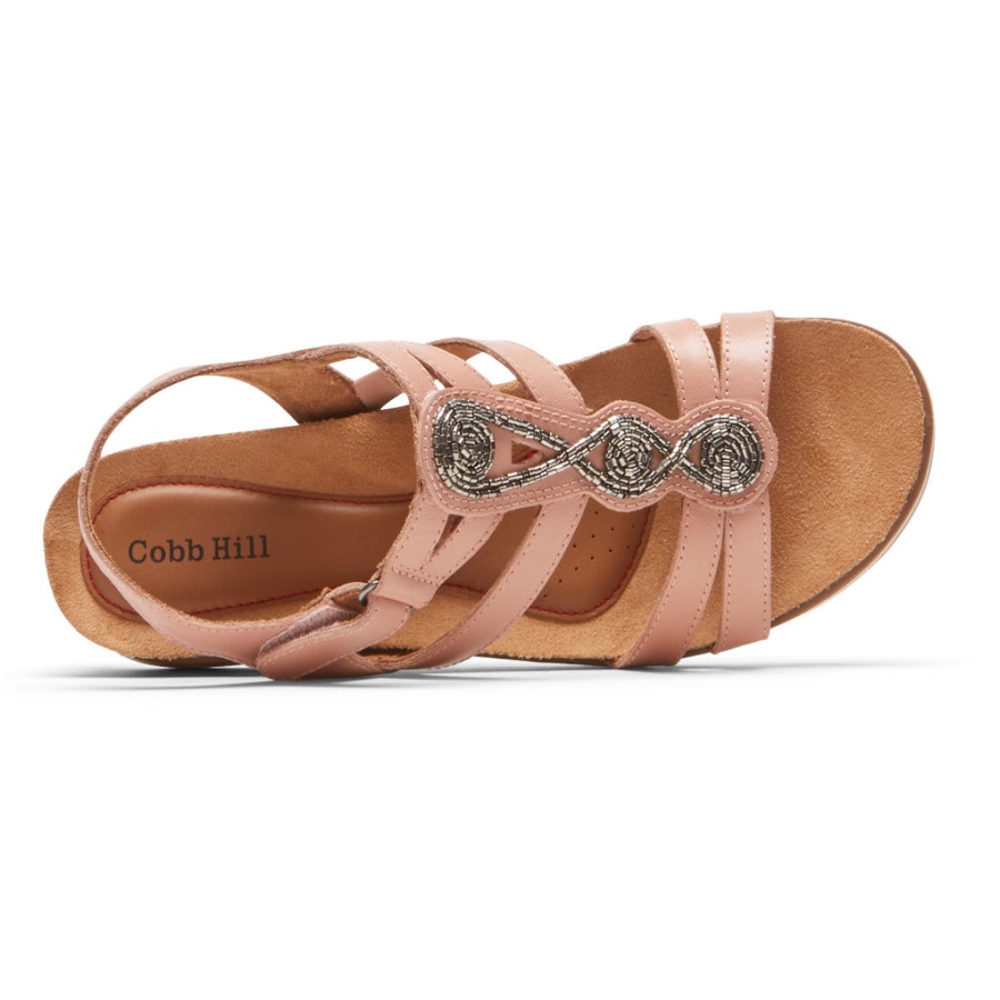 Rockport Kvinners Mai Beaded Sandal Toscana Rosa