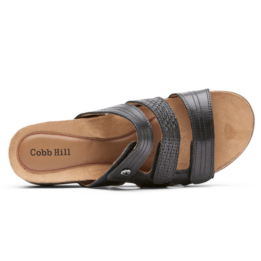 Rockport Kvinners May Slide Sandal Svart