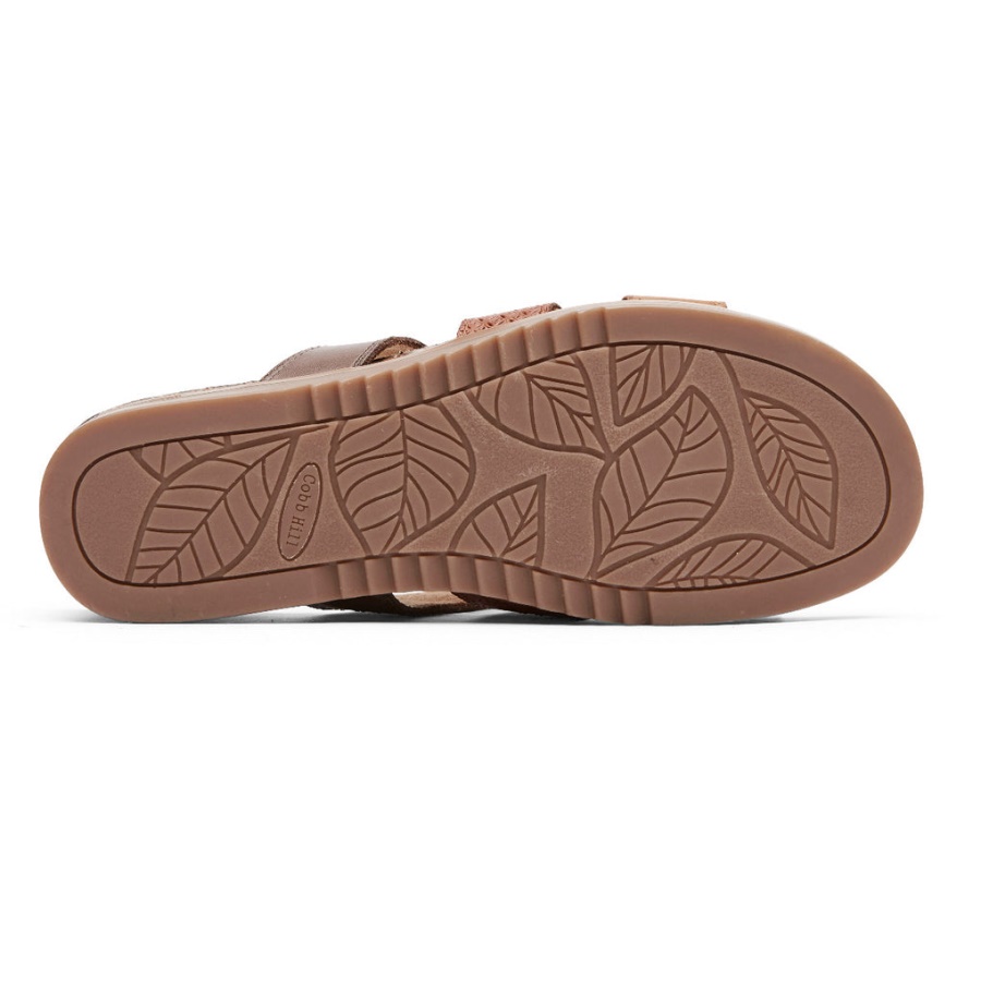 Rockport Kvinners May Slide Sandal Tan