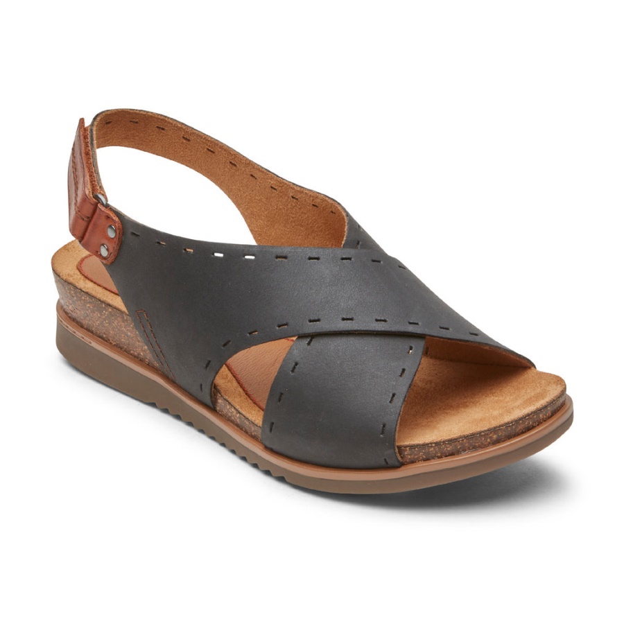 Rockport Dame Mai Slingback Sandal Svart