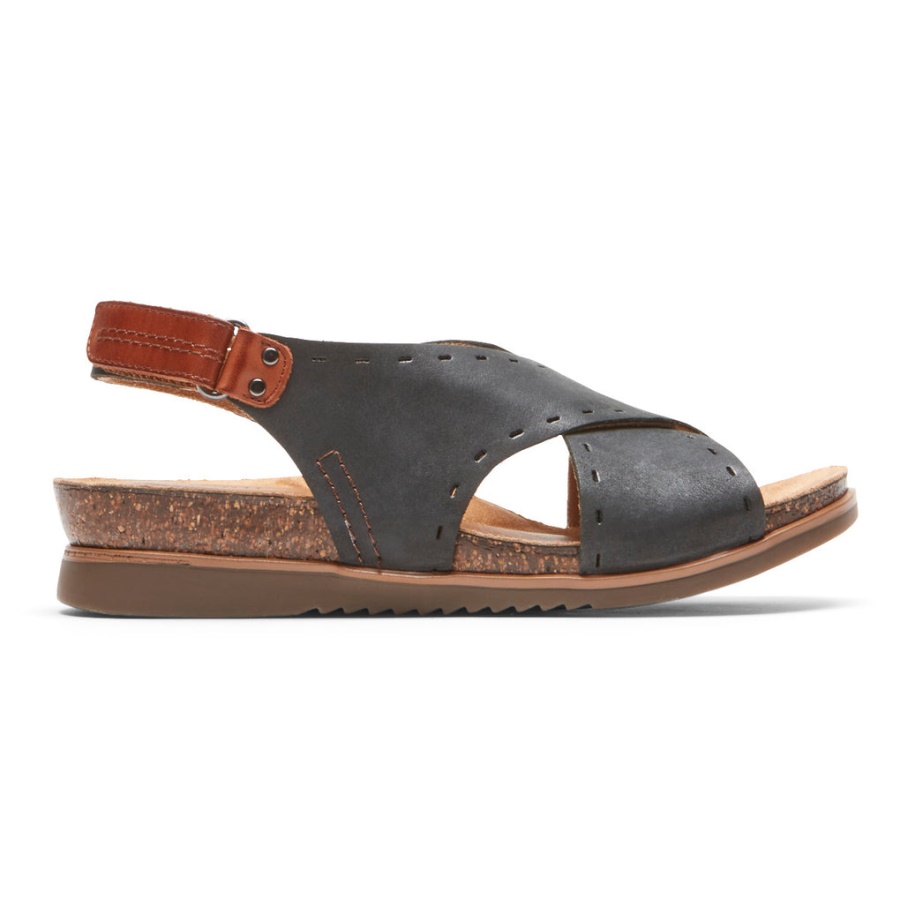 Rockport Dame Mai Slingback Sandal Svart