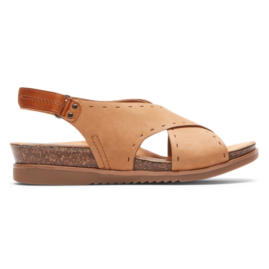 Rockport Kvinners Mai Slingback Sandal Muskatnøtt