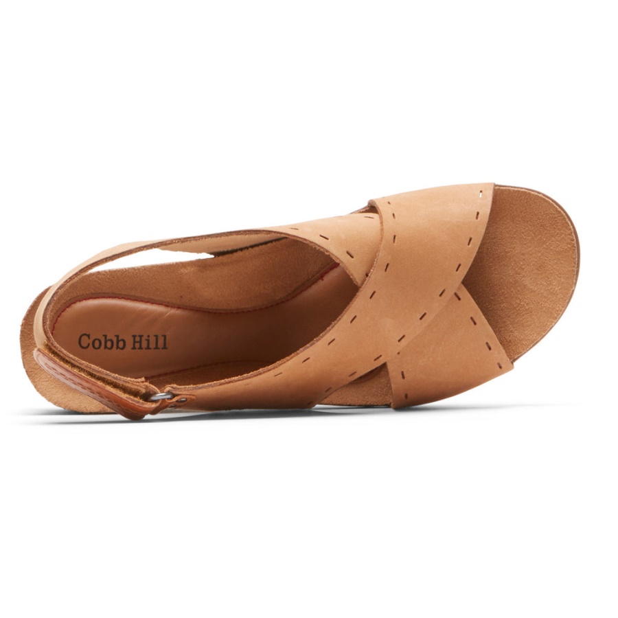 Rockport Kvinners Mai Slingback Sandal Muskatnøtt
