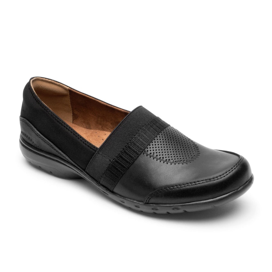 Rockport Kvinners Penfield A-line Slip-on Svart Lthr