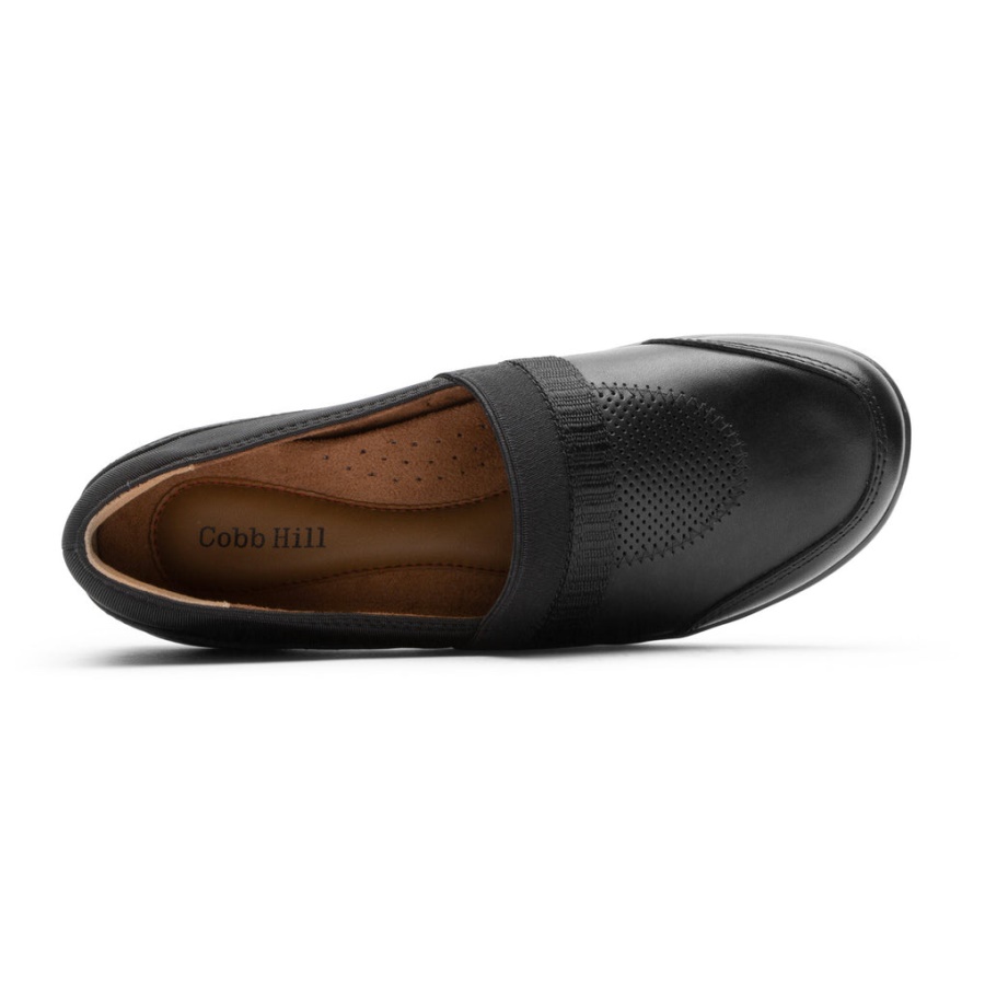 Rockport Kvinners Penfield A-line Slip-on Svart Lthr