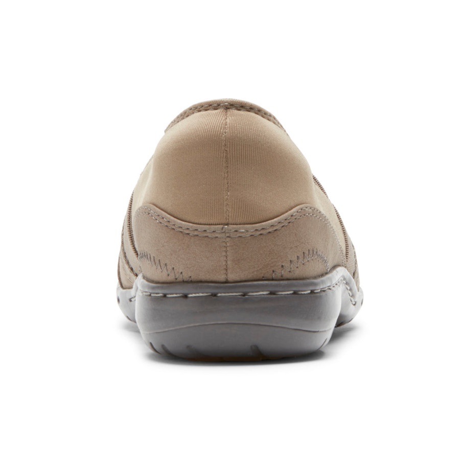 Rockport Kvinners Penfield A-line Slip-on Taupe Nubuck
