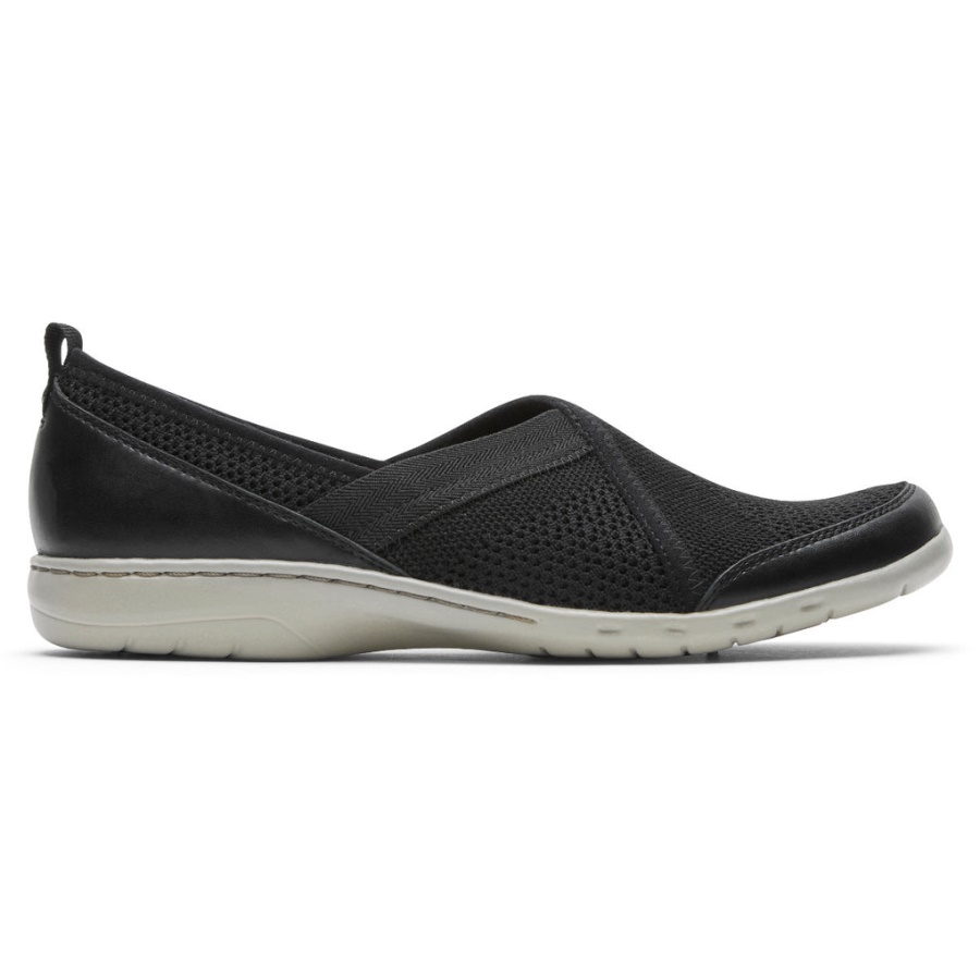 Rockport Kvinners Penfield Mesh Slip-on Svart